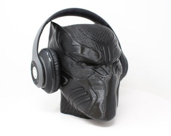 Black Panther 2.0 Headphone Stand | Headphone Holder, Gaming, Room Decor, Office, Desktop | Black Panther 2.0 Paintable Bust