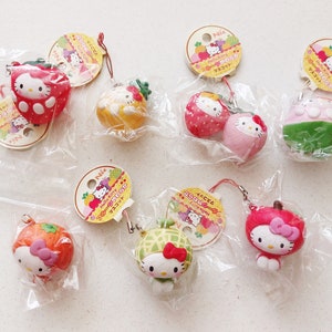 Super Rare Vintage Hello Kitty Fruits Series Squishies *defected