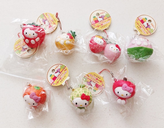 Super Rare Vintage Hello Kitty Fruits Series Squishies *defected