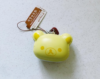 Macaron blando de Rilakkuma amarillo raro *Ligeramente defectuoso* / Sin embalaje original