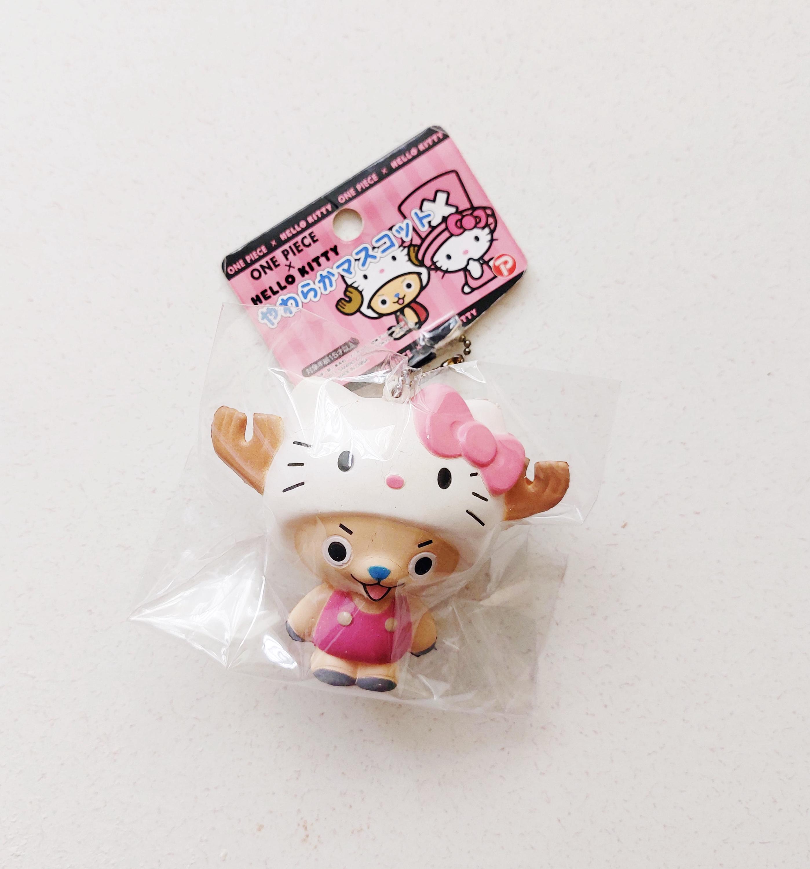 Super Rare One Piece Chopper in Hello Kitty Costume Squishy *Defected*