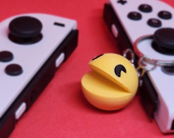 Charm decorativo de Pacman con llavero