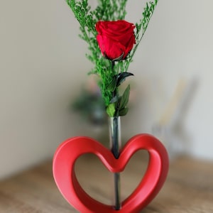 Valentines Love Heart Vase | Romantic Flower Holder
