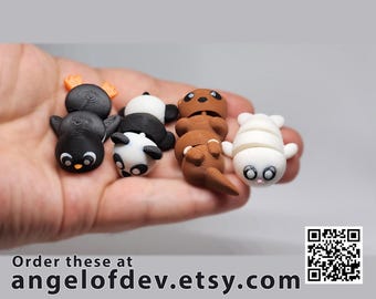 Llavero decorativo articulado con animales flexibles Chubby