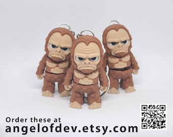 ¡Llavero con dije de Cryptid - Squatch the little Bigfoot!