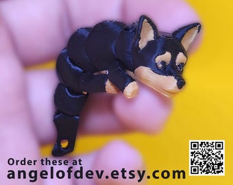 Llavero flexible de chihuahua