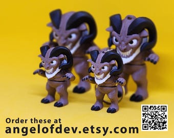Figura flexible de Krampus: decoración navideña única para amantes del terror