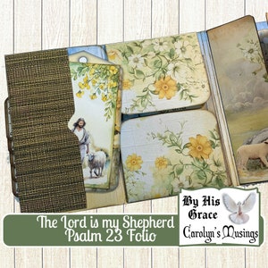 Psalm 23 Junk Journal Folio: Faith DIY Gift (digital Download) - Etsy