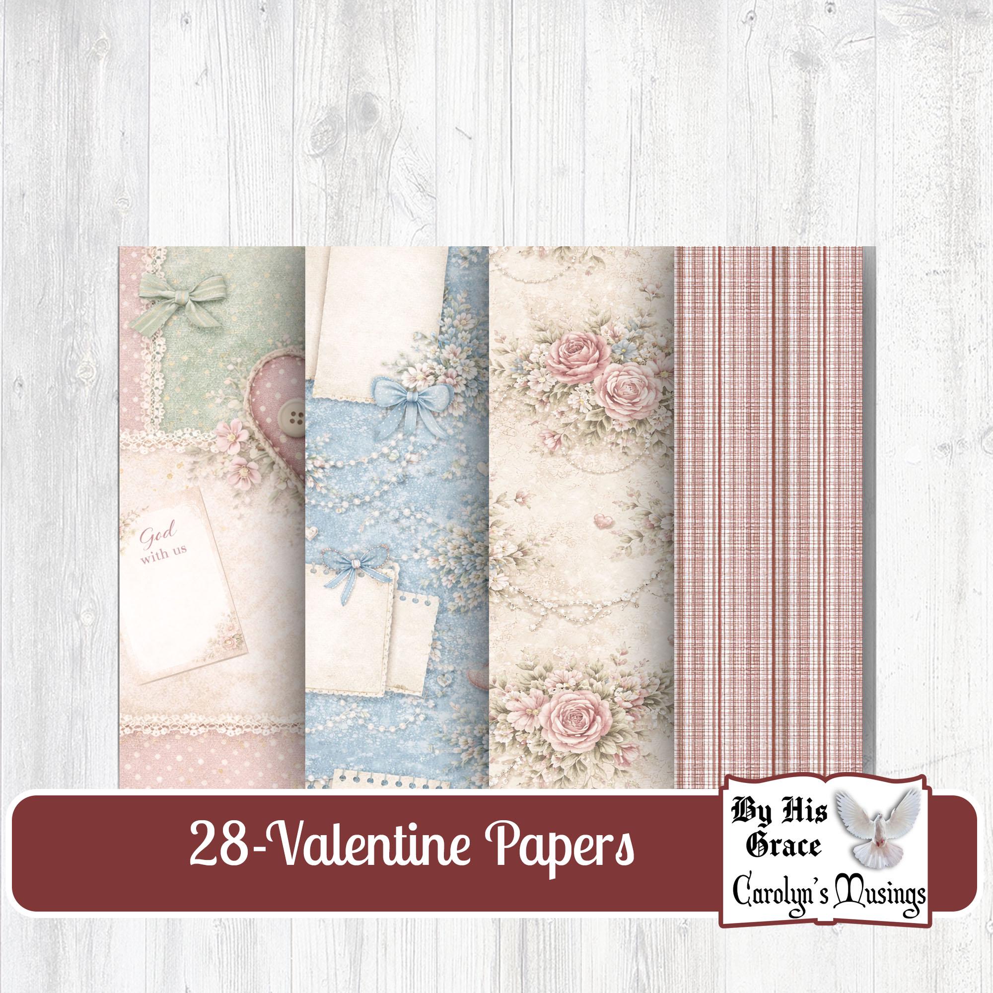 Love Rooted in Grace Christian Faith Printable Scrapbook Paper Double ...