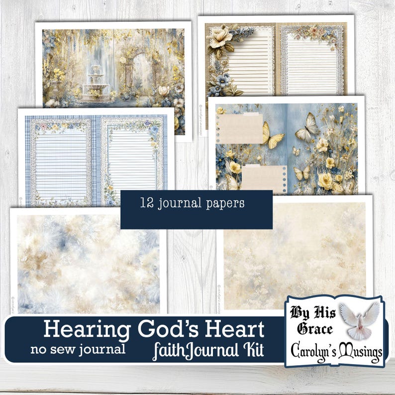Scripture-based digital faith journal kit for spiritual seekers and personal reflection. Botanical-themed digital journal kit with scripture-based pages for spiritual growth. Encourages spiritual growth and reflection with a scripture botanical journal kit.