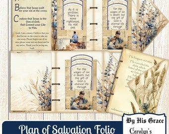Plan of Salvation Folio Tract: DIY Romans Road (Digital Download)