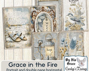 Kit de Diário Cristão Junk: Graça no Fogo, Diário de Fé (Download Digital)