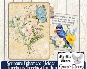 Faith Journal Folio: Scripture Ephemera Folder (Digital Download)