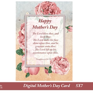 PRINTABLE Card for Mom, Mother's Day Card, Christian Card for Mom ...
