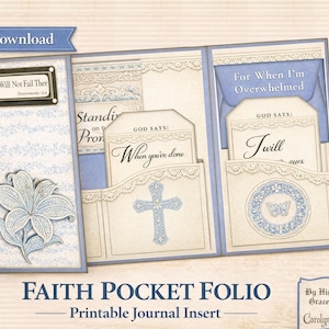 Inserto para cuaderno de notas / Cuaderno cristiano imprimible / Kit para diario bíblico / Material efímero de fe (descarga digital)