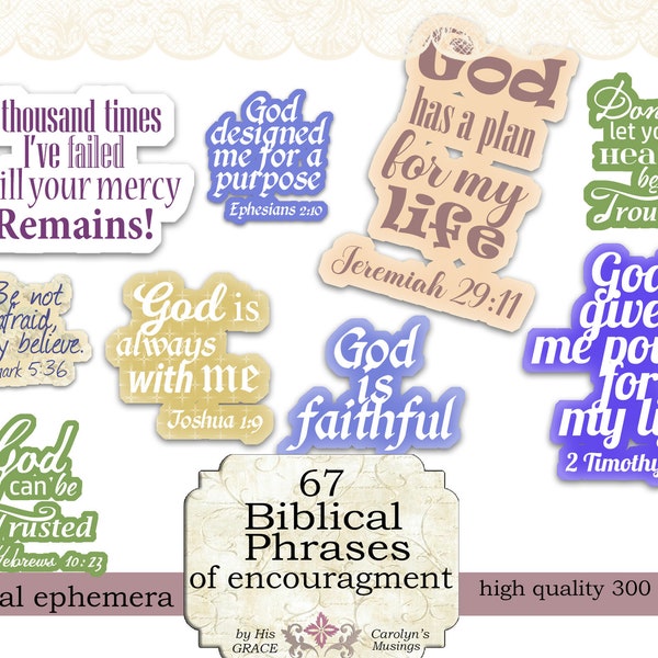 Printable Biblical Words of Encouragement | Bible Journaling | Prayer Journal