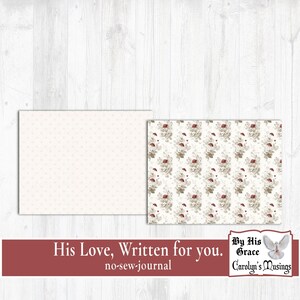 Floral and polka-dot journal covers no-sew, vintage style.