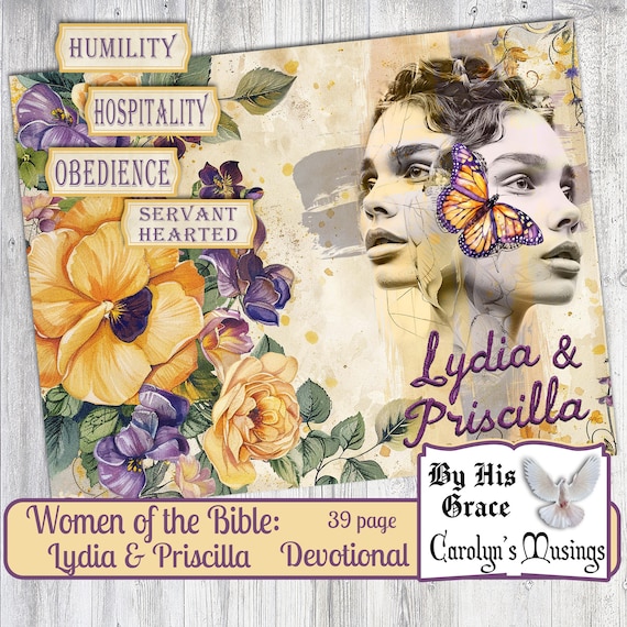Lydia & Priscilla Devotional Journal Kit: Women of the Bible (Digital Download)