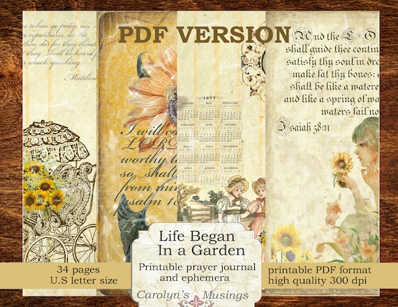 Printable Bible Journaling Kit PDF prayer Journal - Etsy