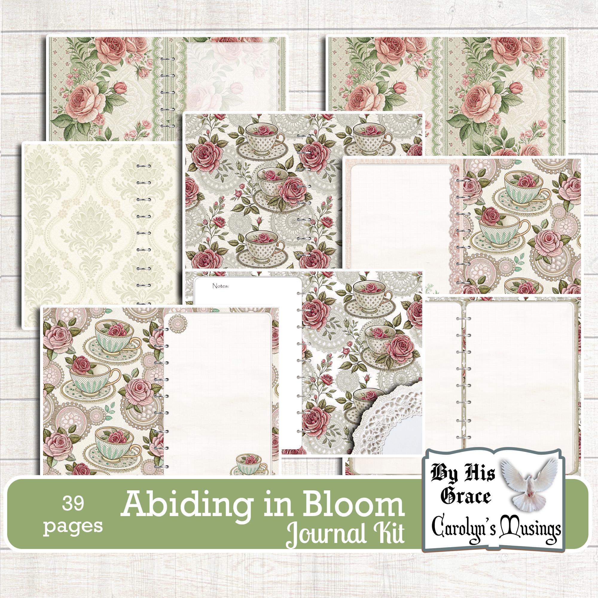Vintage Roses Junk Journal Kit: Victorian Floral Ephemera (digital ...