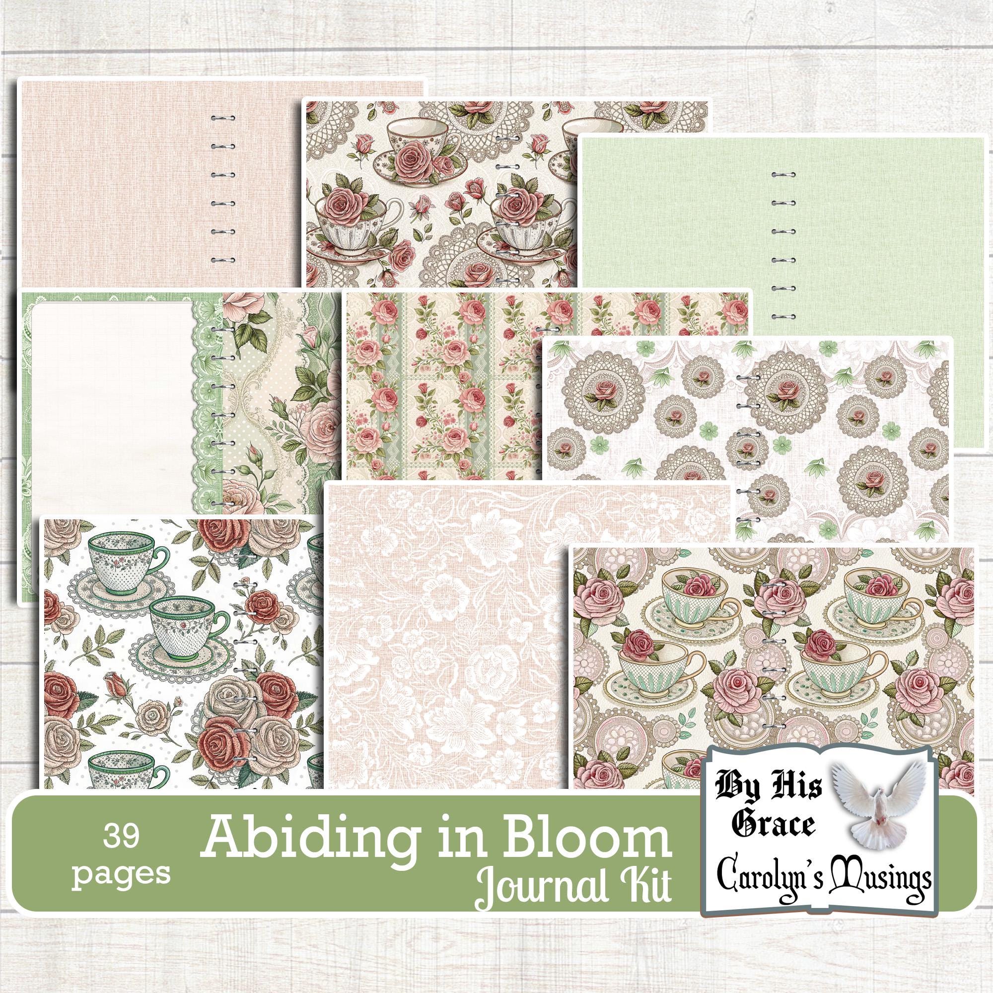 Vintage Roses Junk Journal Kit: Victorian Floral Ephemera (digital ...