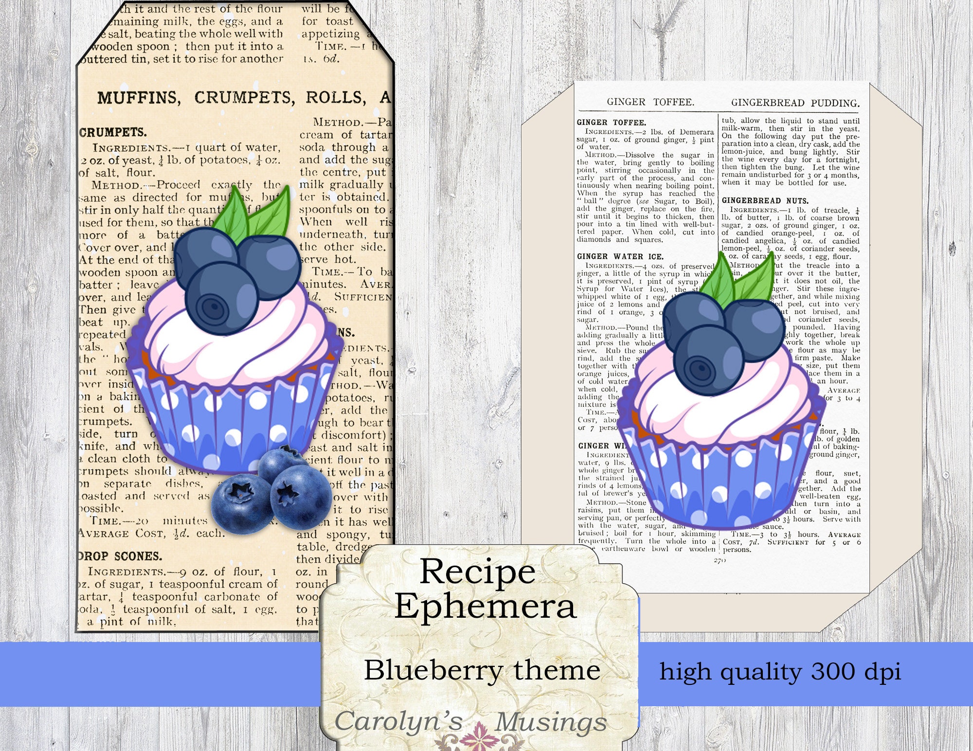 Printable Recipe Cards Recipe Journal Ephemera Recipe - Etsy