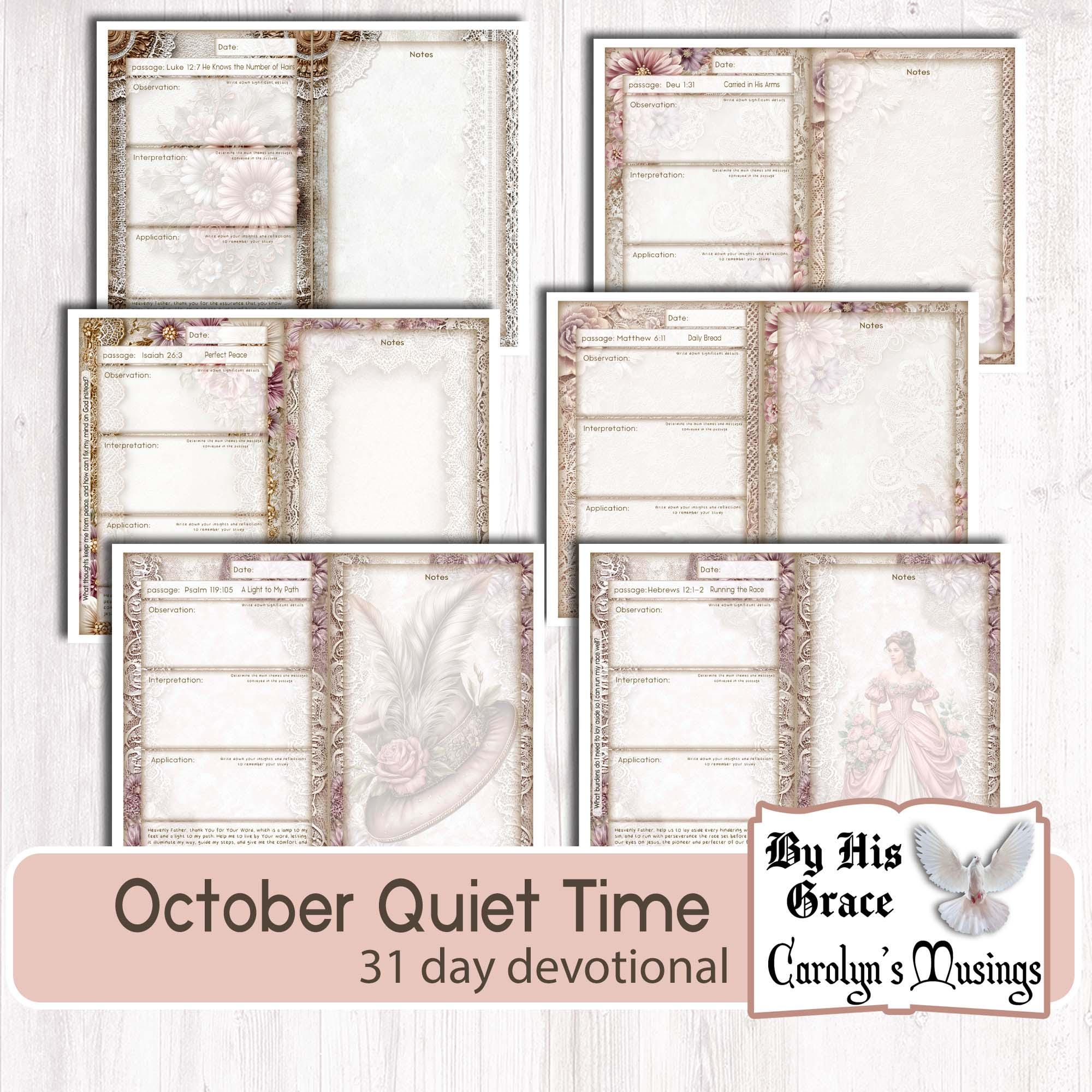 Threads of Hope: A 31-day Devotional Journal Kit October (digital ...