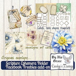 Journal Folio, Schrift Ephemera, Add-on, Junk-Journal digitale wählerische Schnitte, Schriften, KJV, NIV, ESV, Kartenherstellung, Glaubensgeschenke