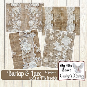 Papéis de serapilheira e renda para diário, papel para diário para impressão, suprimentos para scrapbooking, confecção de cartões, papel para diário, download digital