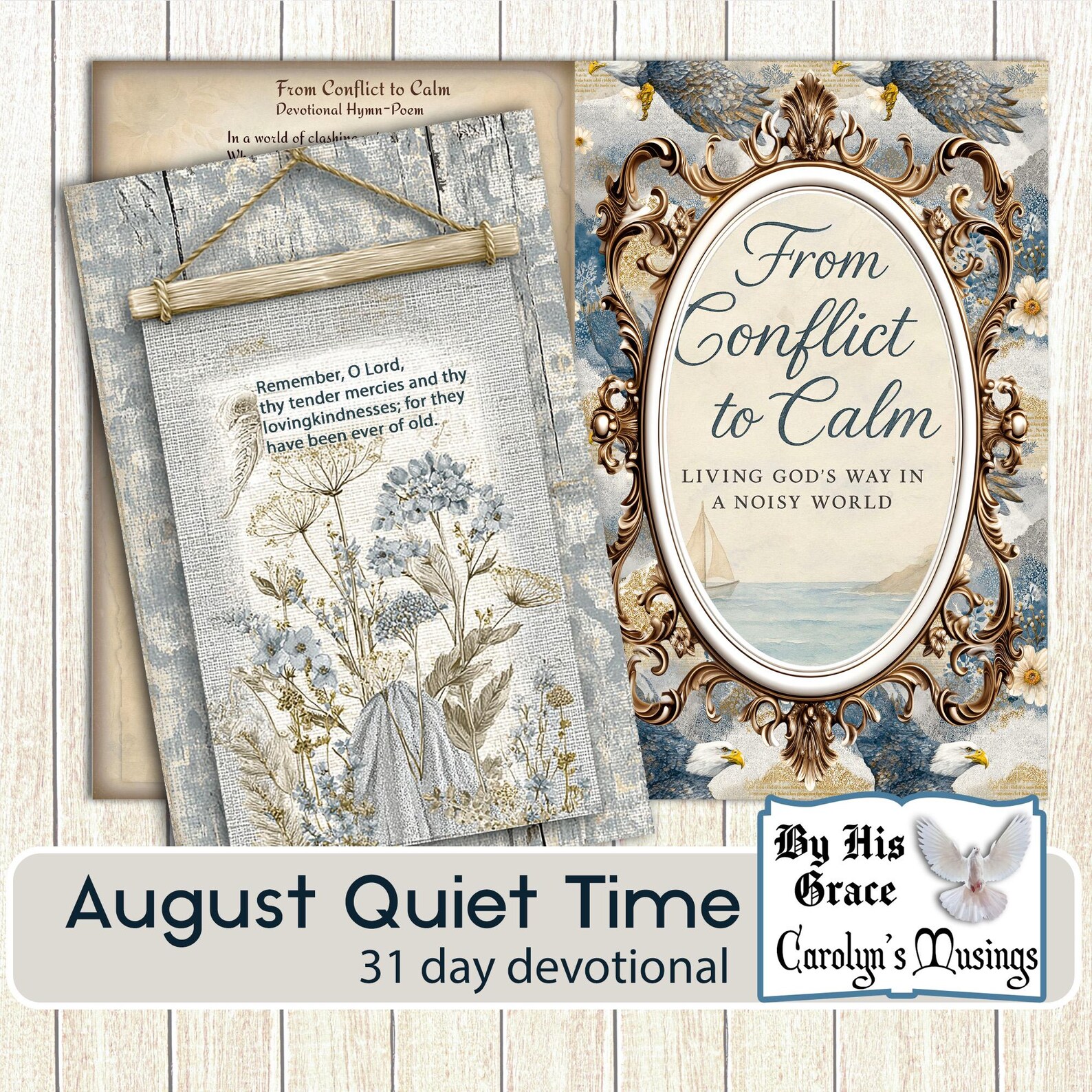 Faith Junk Journal Kit: 31-day Scripture Devotional August (digital ...