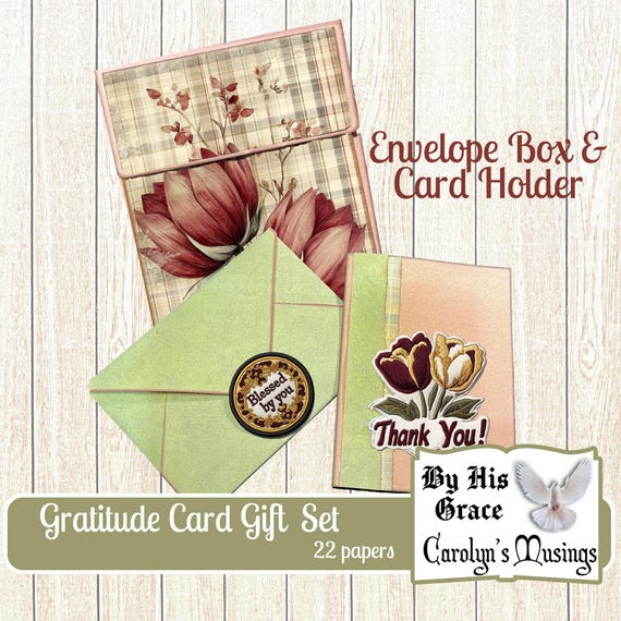 Gratitude Cards Printable Gift Set: KJV/NIV Bible Verses (PDF)