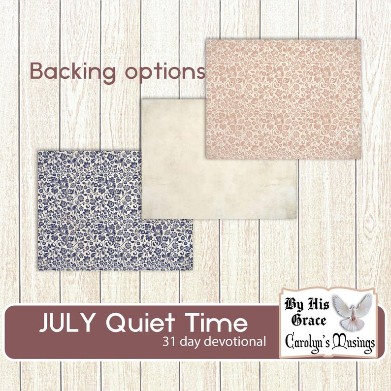 Faith Based Junk Journal Printable: July Daily Devotional (52-page ...
