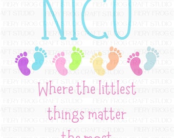 NICU Krankenschwester PNG-Datei, Baby Füße Design (digitaler Download)
