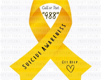 Suizid Awareness Ribbon PNG, Verhaltensgesundheit Unterstützung (Digitaler Download)