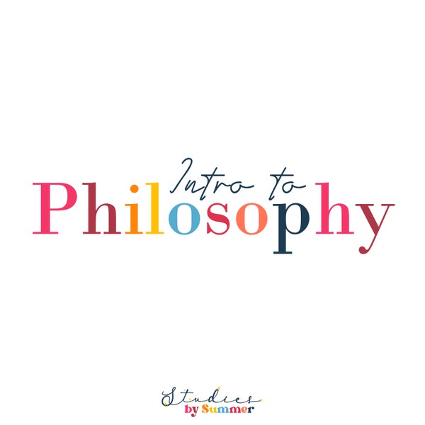 Intro To Philosophy Studies - Coming October 1st