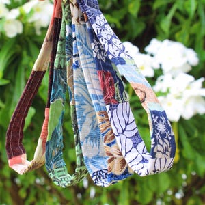 Porte-clés / lanière en tissu imprimé hawaïen