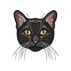 黒猫の刺繍デザイン__即時ダウンロード__ハロウィーンの刺繍デザイン