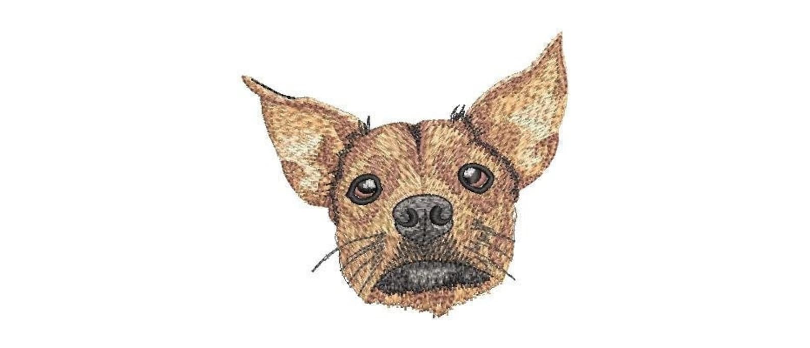 Jack Russell Mix Dog Embroidery Design __ Instant Download__ Realistic