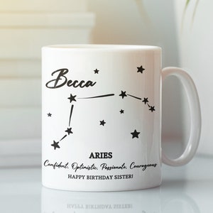 Kitchen & Dining Home & Living March 29 Mug Zodiac Mug Aries ...