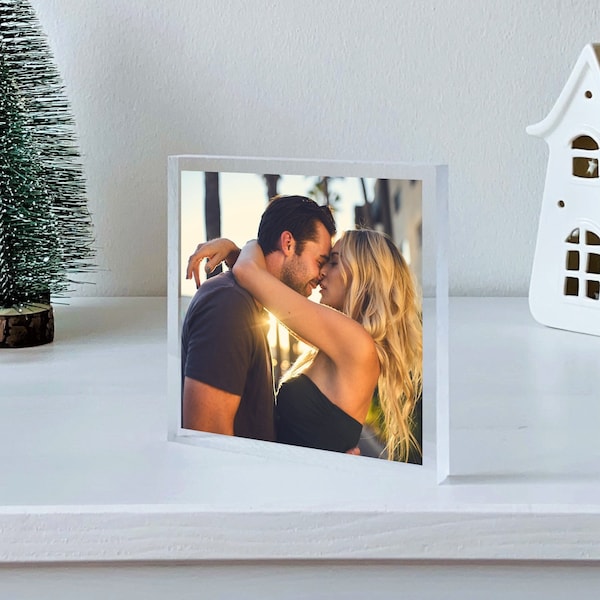 NEXT DAY SHIP Custom Photo Block - Couple Photo Print, Film Photos, Wedding Gifts, Acrylic Photo Gift, Mothers’s day gifts grandma gift