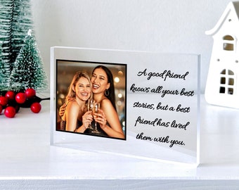 CUSTOM PHOTO GIFT Personalized Gift, Freestanding Photo, Acrylic photo block, photo gift picture frame, Custom Memorial Gift