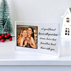 CUSTOM PHOTO GIFT Personalized Gift, Freestanding Photo, Acrylic photo block, photo gift picture frame, Custom Memorial Gift