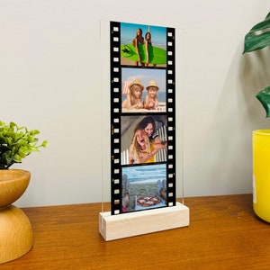 NEXT DAY SHIP Personalized Retro Film Plaque & Custom Acrylic Camera Roll Sign - Unique Gifts With Photos Valentines Day Gift Romantic Gifts