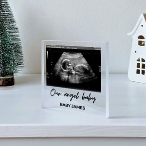 Baby Scan Photo - Pregnancy Announcement, New Baby Scan Gift, Ultrasound Print, Baby Scan Frame