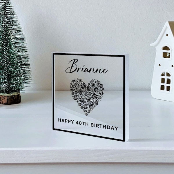 Birthday Plaque Etsy