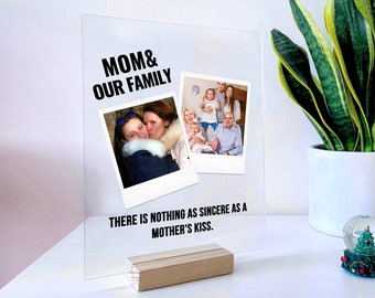 Photo Gift for Mum - Custom Photo Plaque for Mother, Mothers Day Gifts, Gift from Daughter, Custom Mothers day gifts grandma gift