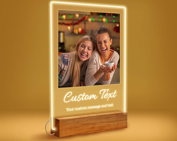 SAME DAY SHIP Personalized Photo Plaque | Custom Couple Gift | Valentine's Day Gift for Her | Anniversary Gift