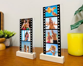 SAME DAY SHIP Custom Film Strip Plaque | Personalized Camera Roll Sign | Anniversary Valentines Day Gift for Couple