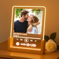 NEXT DAY SHIP Custom Song Plaque - Photo Night Light Plaque with Code and Text Couple Valentines Day product logo