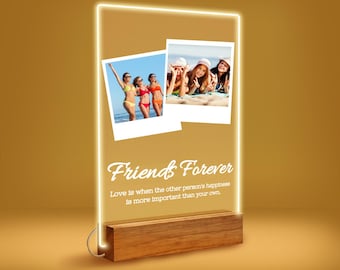 SAME DAY SHIP Custom Photo Gift for Her | Personalized Birthday Gift | Photo Plaque with Stand | Unique Keepsake Gift